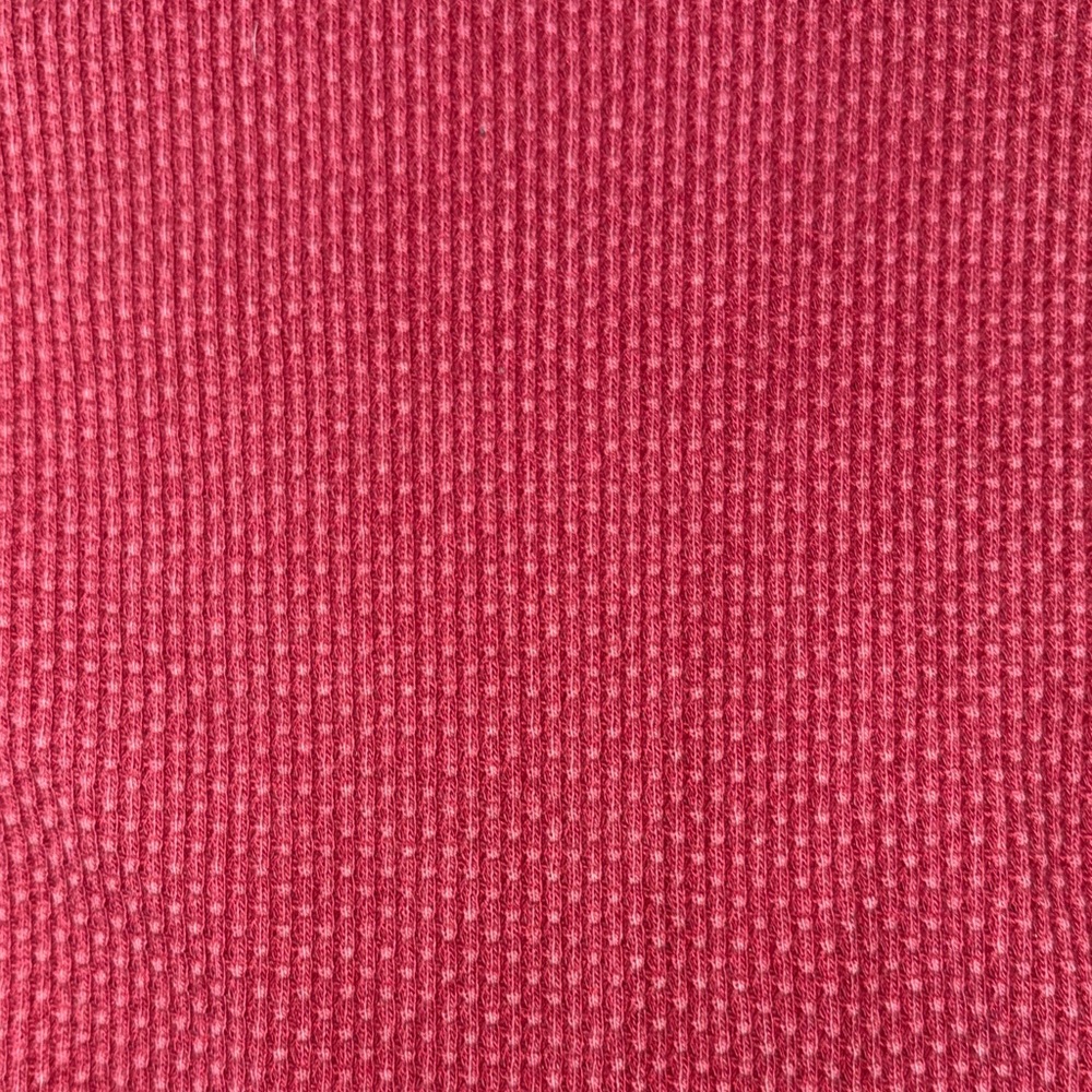 Free People Raspberry Waffle Henley Top - Picture 6 of 6